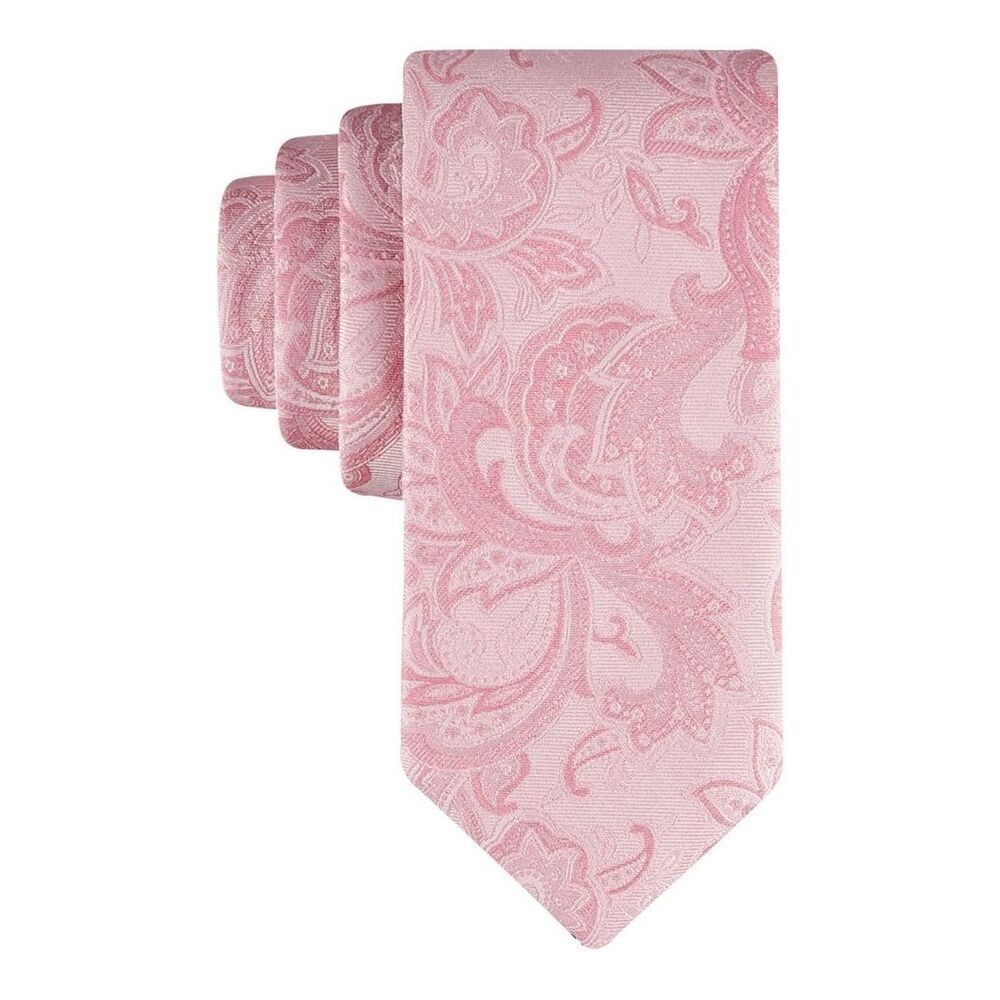 Tommy Hilfiger NWT 3” Tonal Paisley Tie Pink OS